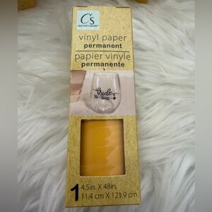 Crafts Square Yellow Vinyl Paper for Parties